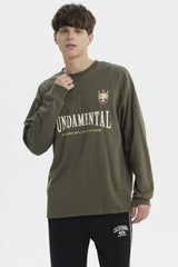 Polera Hombre Slim Verde Militar