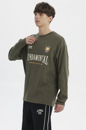 Polera Hombre Slim Verde Militar