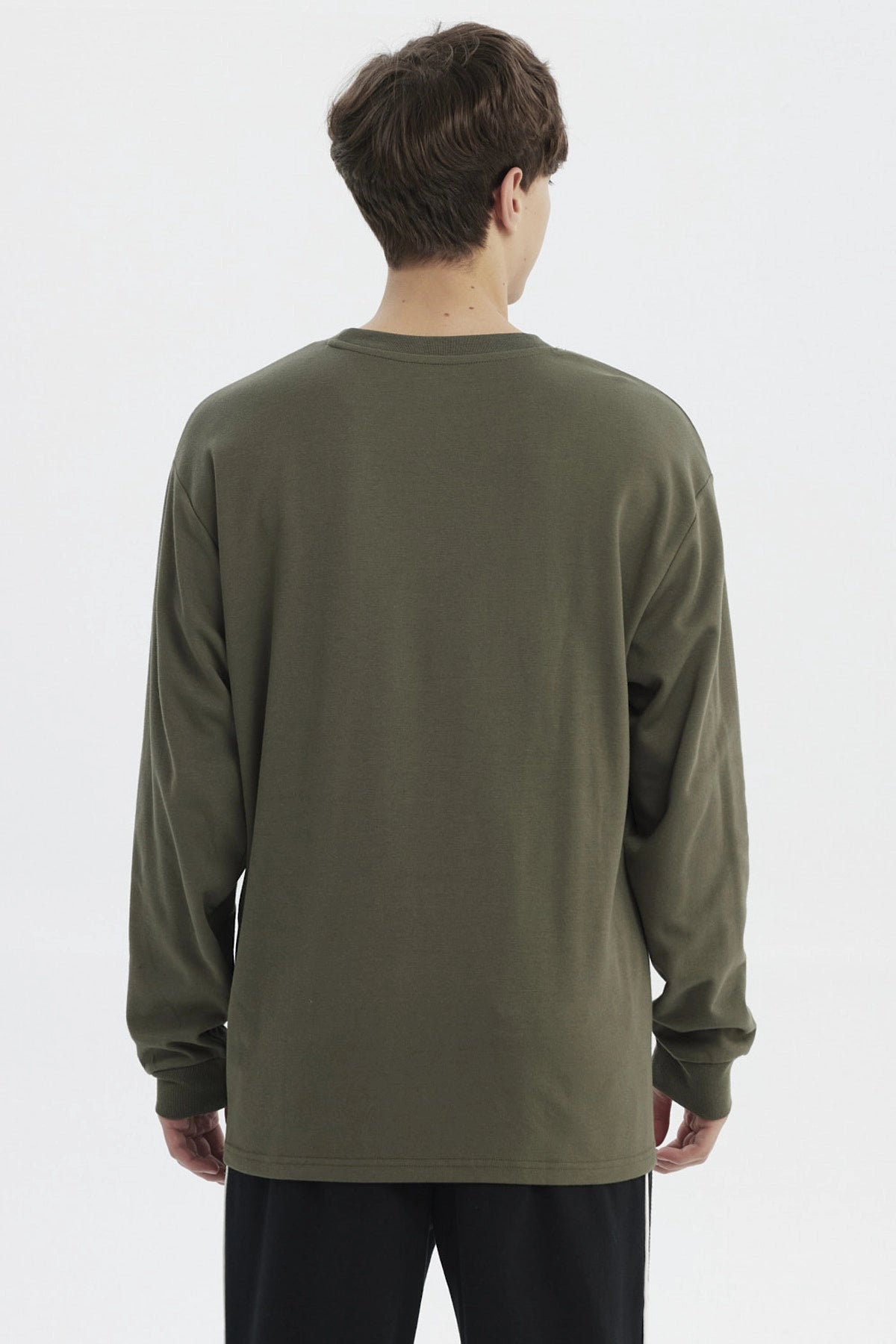 Polera Hombre Slim Verde Militar