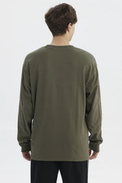 Polera Hombre Slim Verde Militar