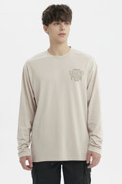 Polera Hombre Slim Beige Oscuro