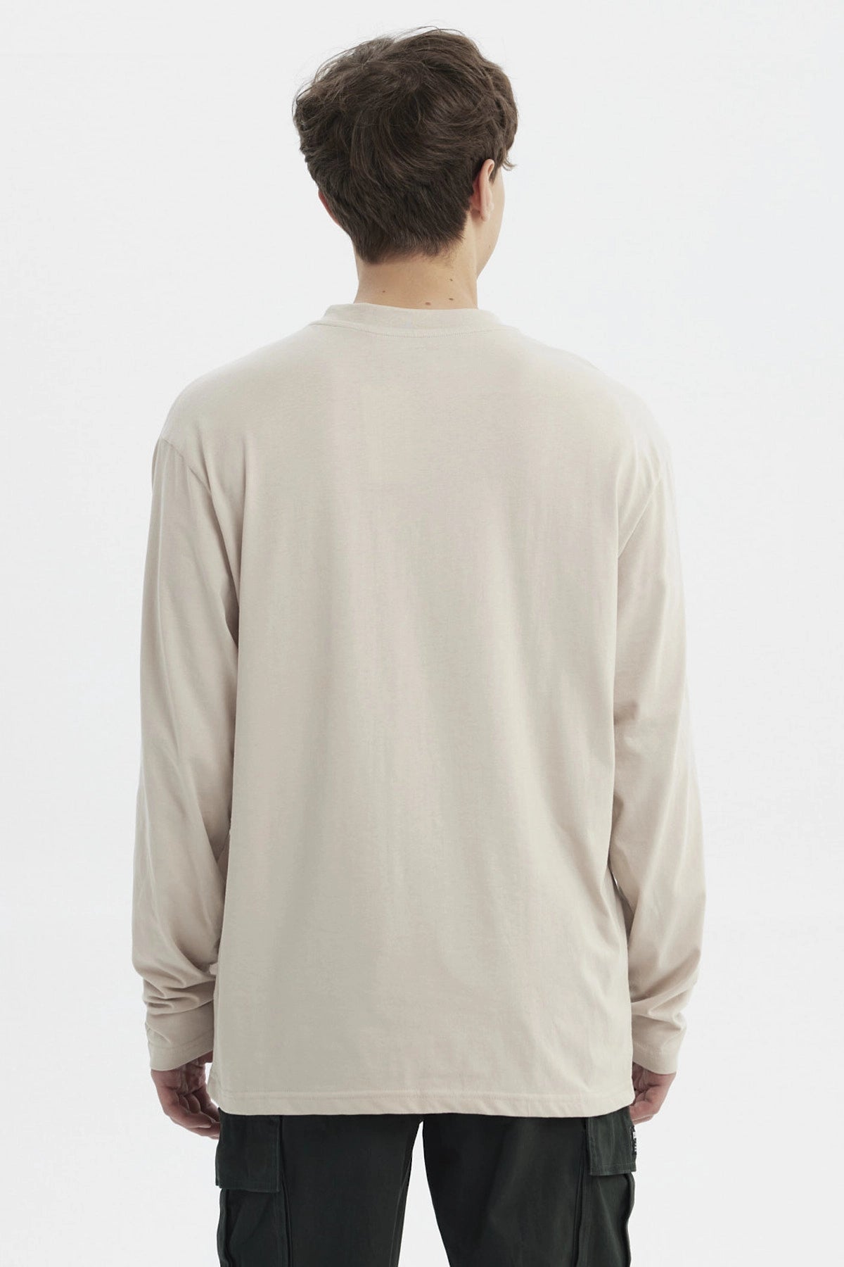 Polera Hombre Slim Beige Oscuro