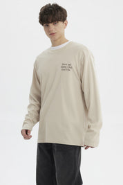 Polera Hombre Slim Beige Oscuro
