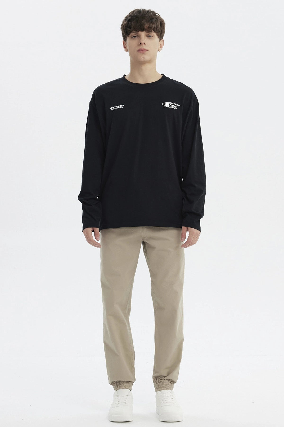 Polera Hombre Slim Negro