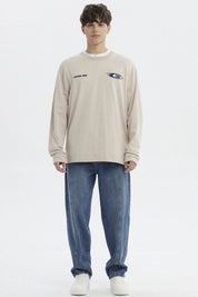 Polera Hombre Slim Beige Oscuro