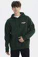 Polerón Hombre Slim Con Gorro Verde