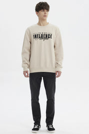 Polerón Hombre Slim Beige Oscuro