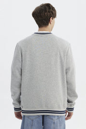 Polerón Hombre Slim Gris Melange