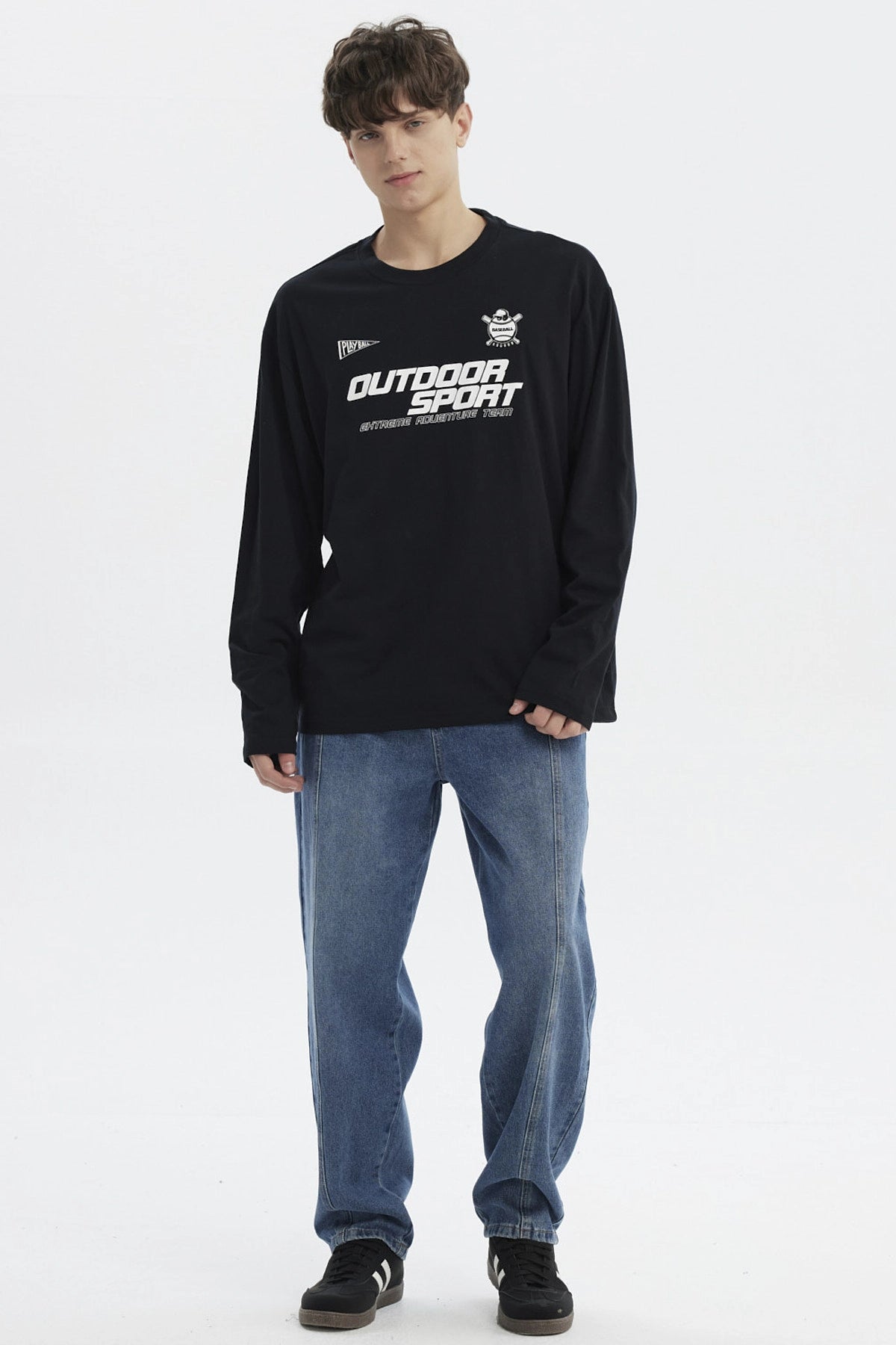 Polera Hombre Slim Negro