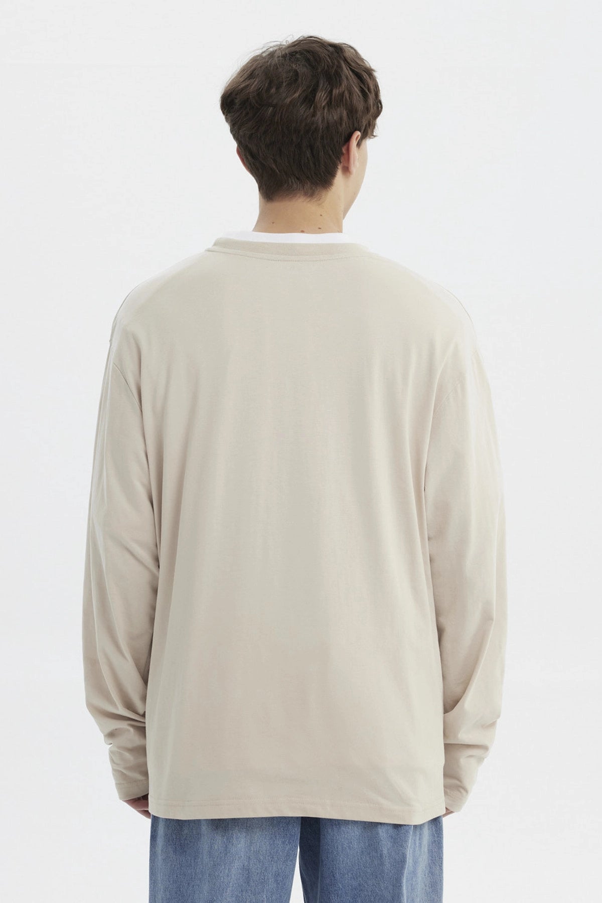 Polera Hombre Slim Beige