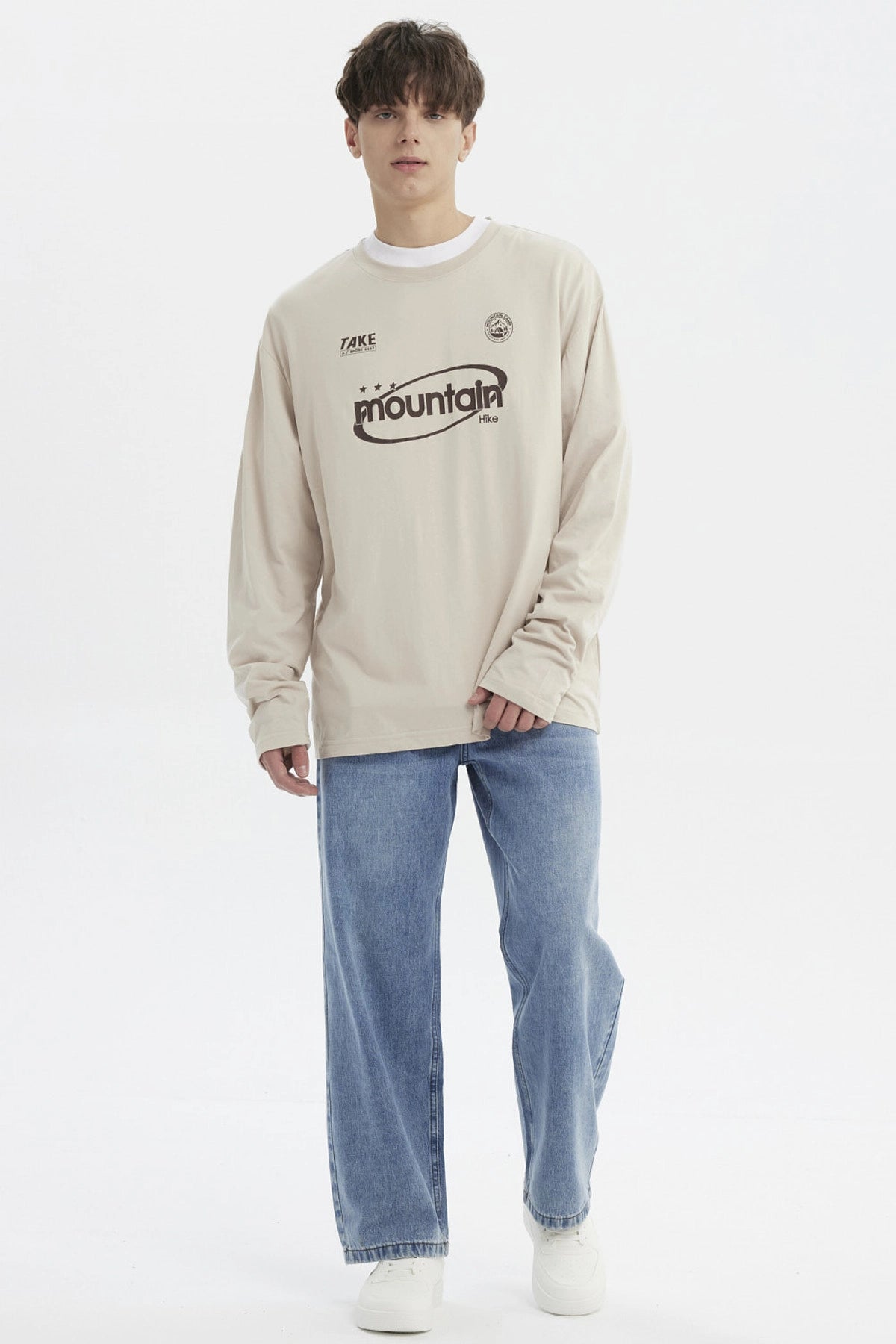 Polera Hombre Slim Beige