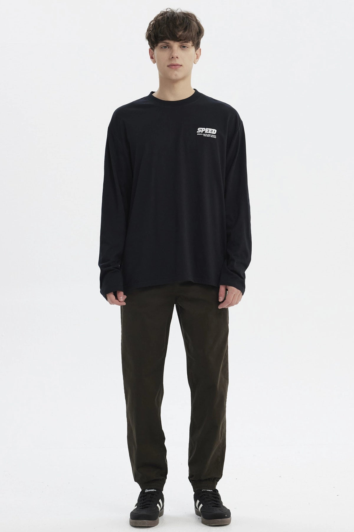 Polera Hombre Slim Negro