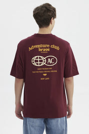 Polera Hombre Slim Burdeo