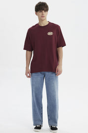 Polera Hombre Slim Burdeo