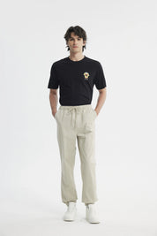 Pantalón Pitillo Hombre Beige Oscuro