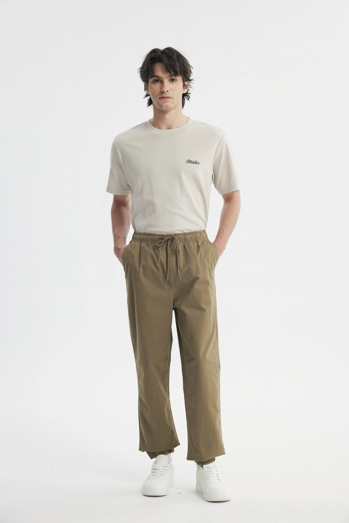 Pantalón Pitillo Hombre Kaki