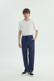 Pantalón Buzo Hombre Slim Azul Marino