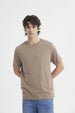 Polera Hombre Regular Café Claro