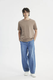Polera Hombre Regular Café Claro