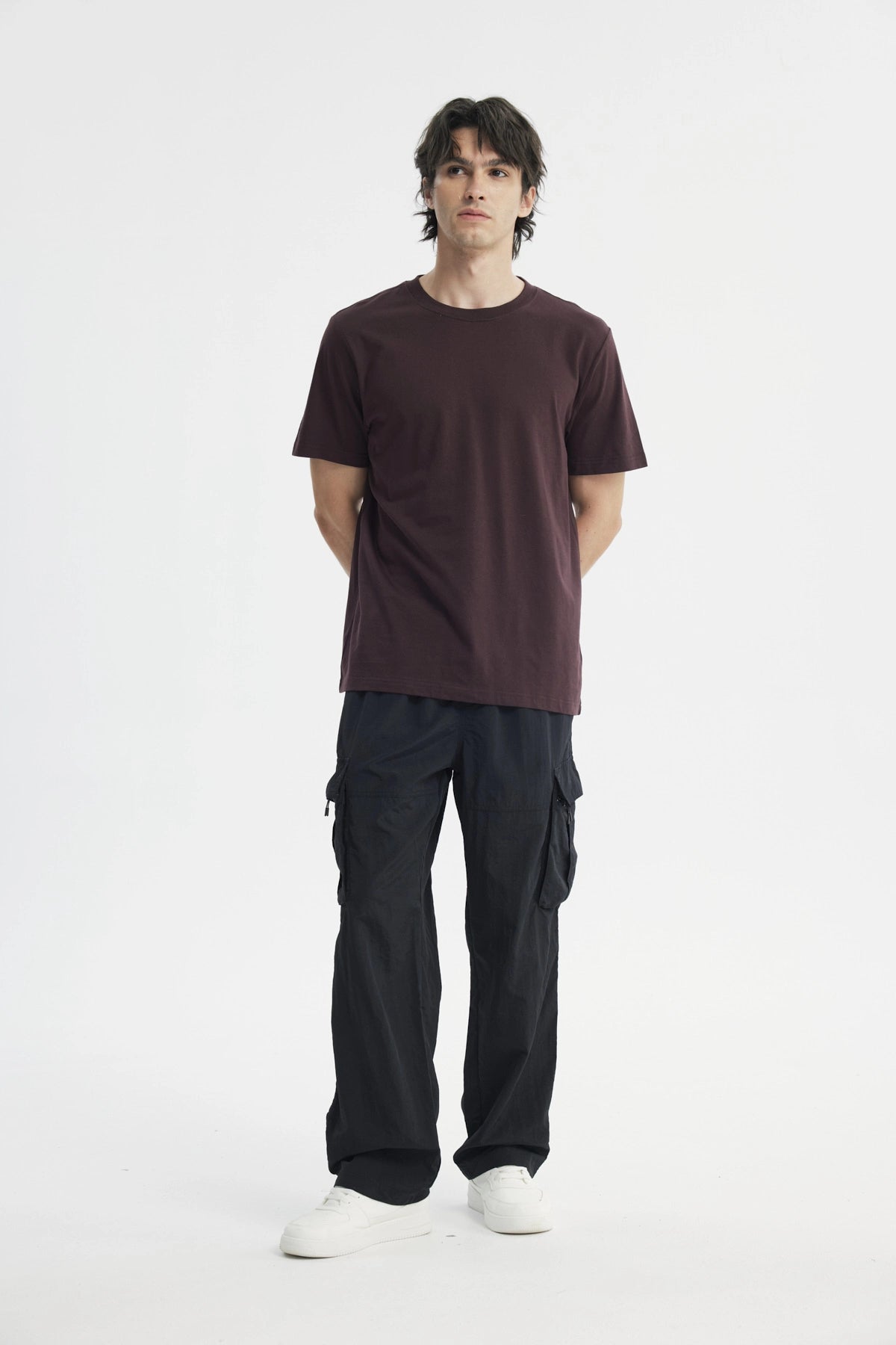 Polera Regular Hombre Burdeo