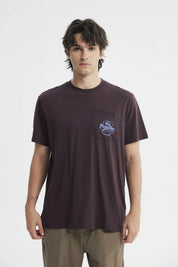 Polera Regular Hombre Burdeo