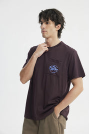 Polera Regular Hombre Burdeo