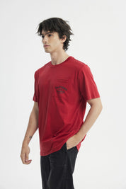 Polera Regular Hombre Rojo