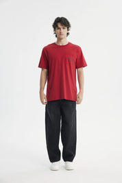 Polera Regular Hombre Rojo