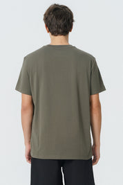 Polera Regular Hombre Verde Militar