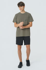 Polera Regular Hombre Verde Militar