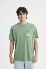 Polera Regular Hombre Verde Claro