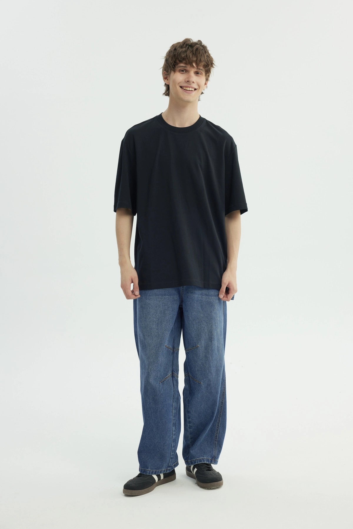 Polera Hombre Oversize Negro