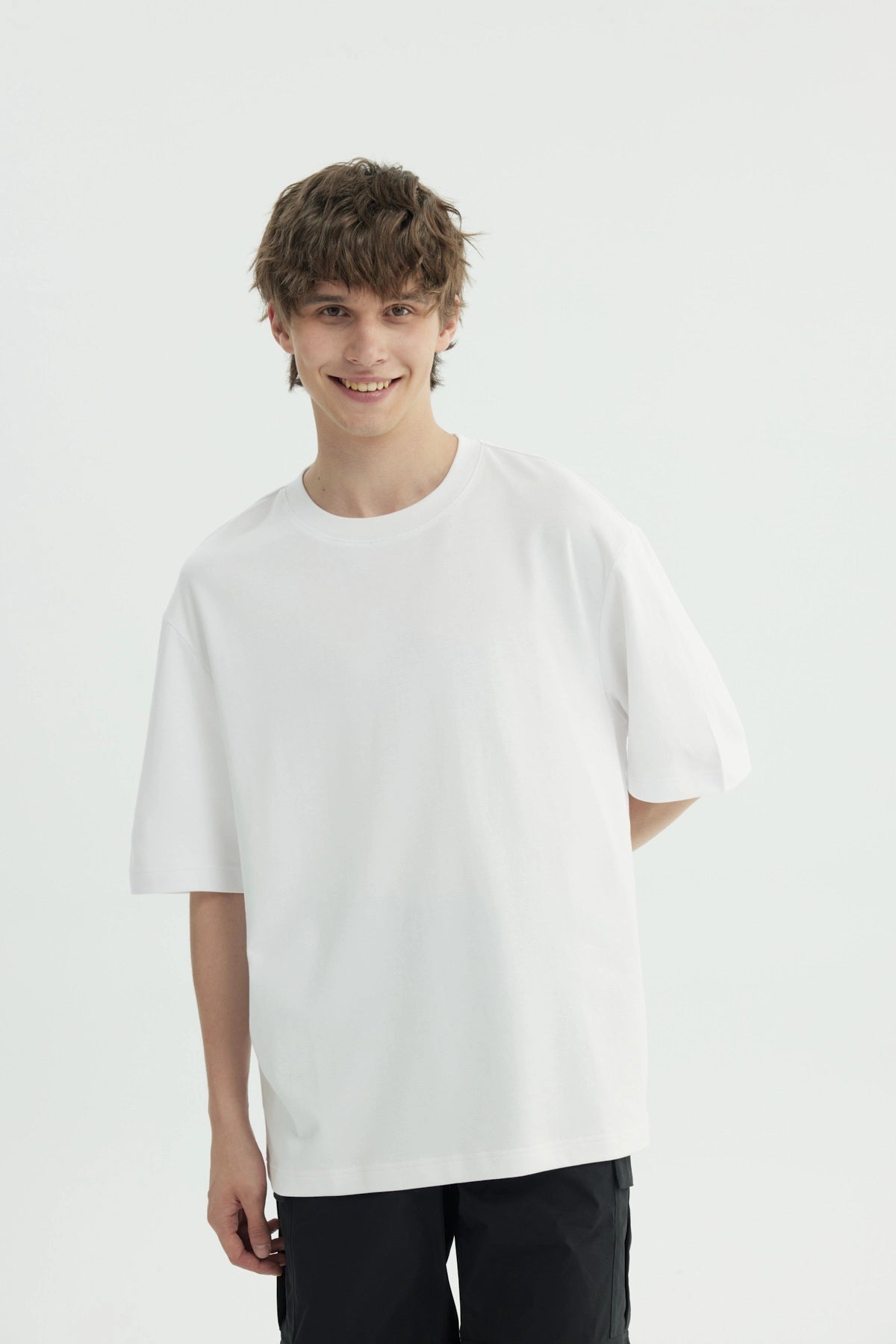 Polera Hombre Oversize Blanco