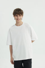 Polera Hombre Oversize Blanco