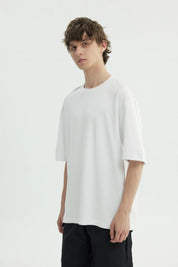 Polera Hombre Oversize Blanco