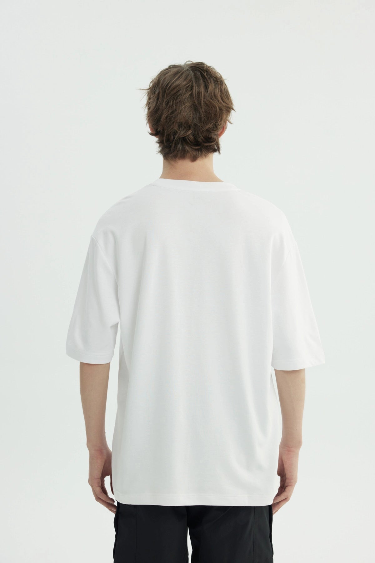 Polera Hombre Oversize Blanco