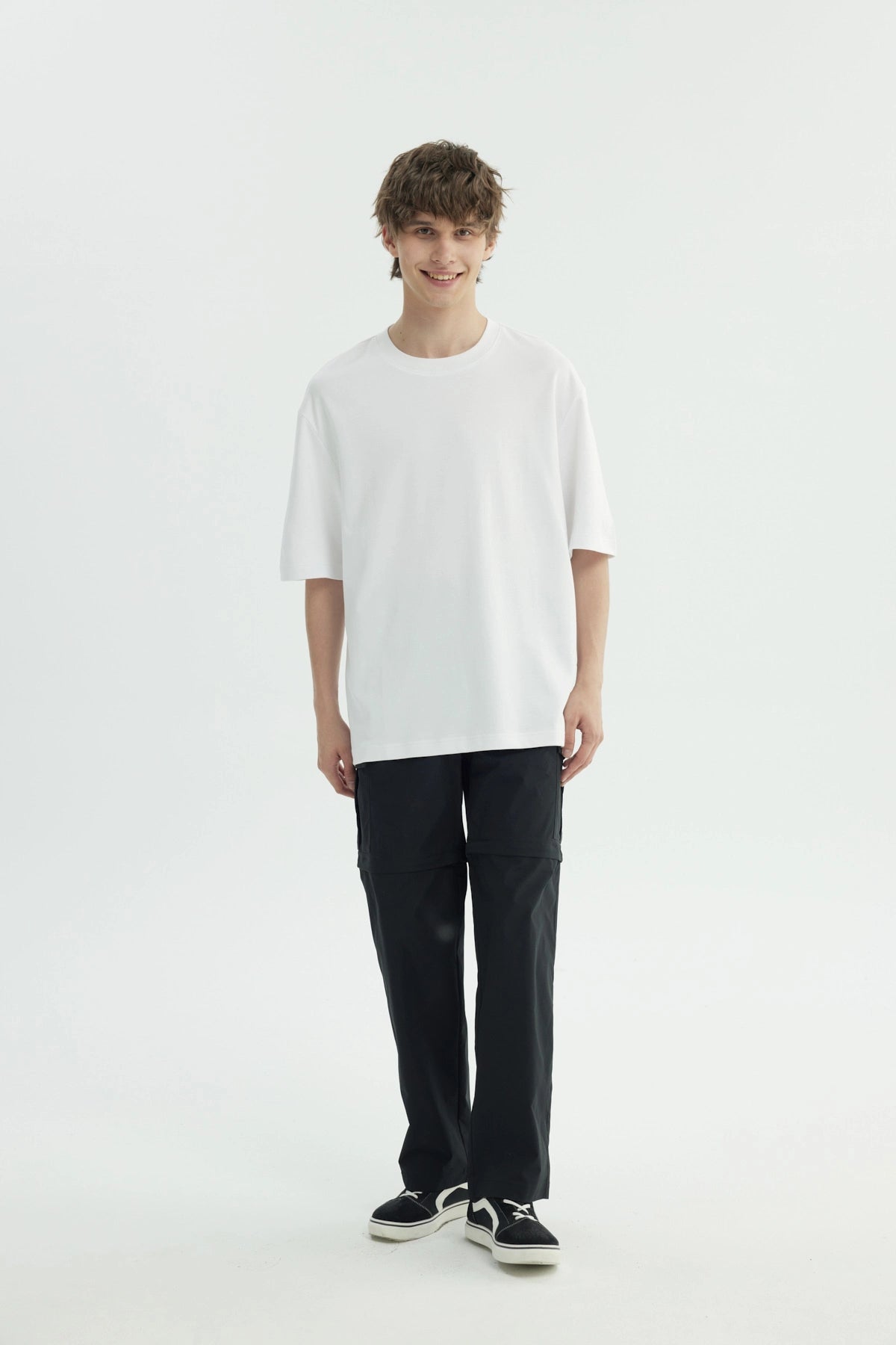 Polera Hombre Oversize Blanco
