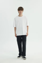 Polera Hombre Oversize Blanco