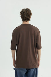 Polera Hombre Oversize Chocolate