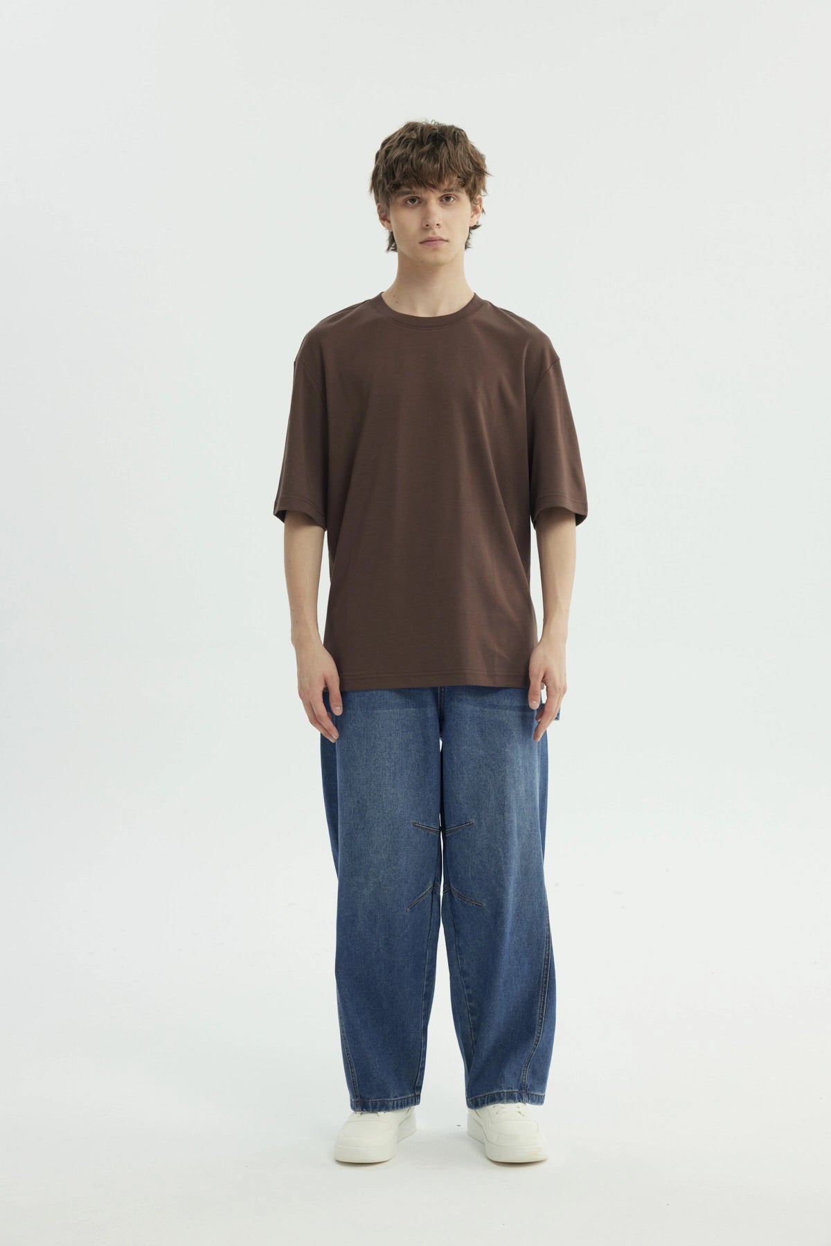 Polera Hombre Oversize Chocolate