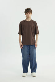 Polera Hombre Oversize Chocolate