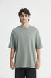Polera Hombre Oversize Verde Piedra