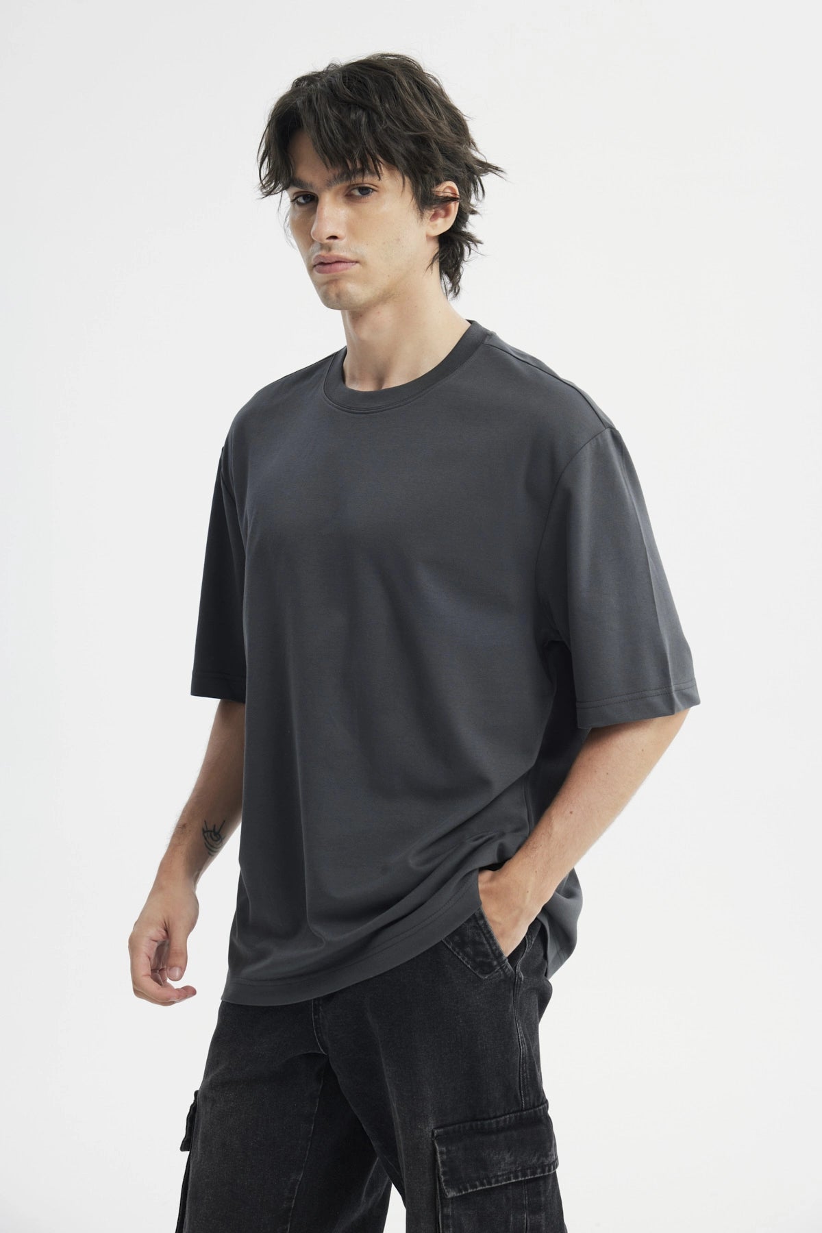 Polera Hombre Oversize Marengo