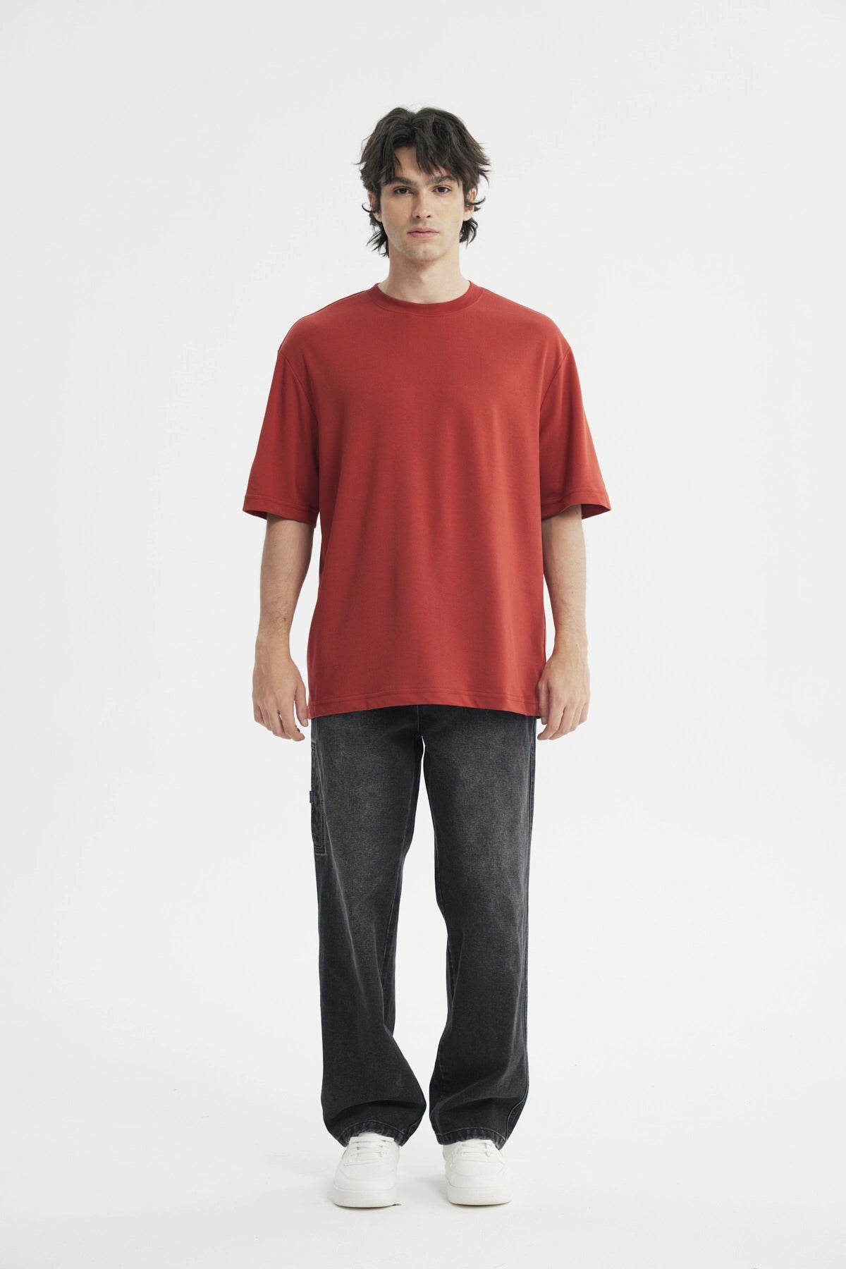 Polera Hombre Oversize Ocre