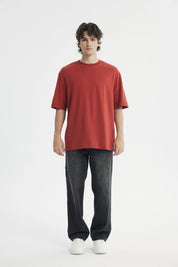 Polera Hombre Oversize Ocre