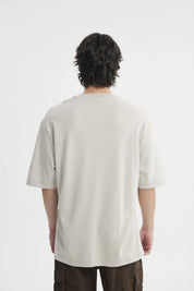 Polera Hombre Oversize Beige Oscuro