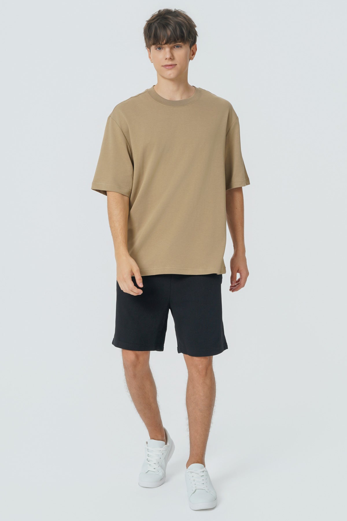 Polera Oversize Hombre Kaki