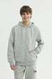 Polerón Hombre Regular Gris Melange