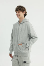 Polerón Hombre Regular Gris Melange