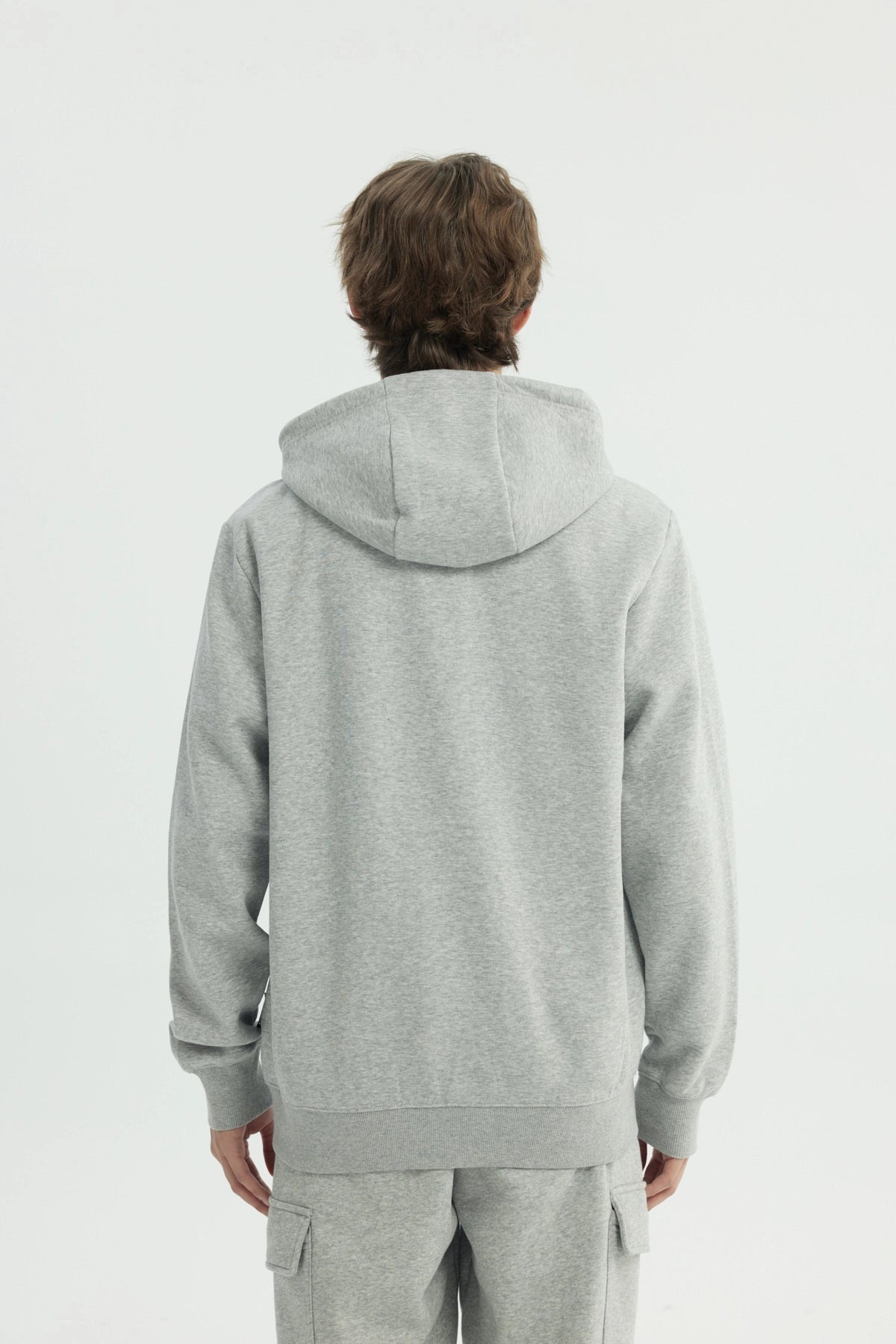 Polerón Hombre Regular Gris Melange